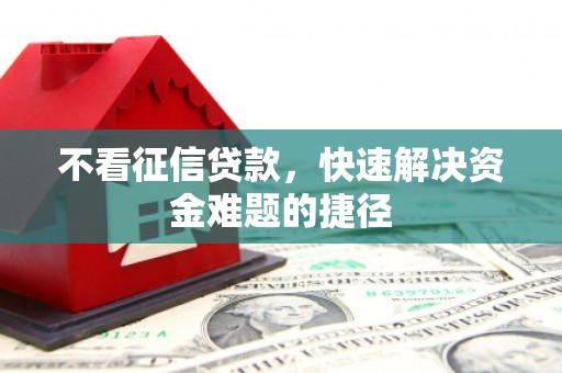 越城不看征信贷款，快速解决资金难题的捷径