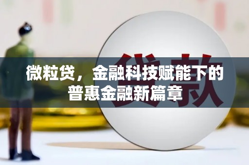 越城微粒贷，金融科技赋能下的普惠金融新篇章