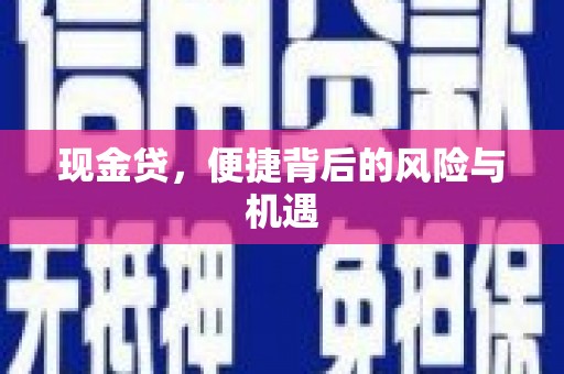 越城现金贷，便捷背后的风险与机遇