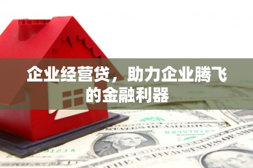 越城企业经营贷，助力企业腾飞的金融利器