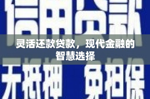 越城灵活还款贷款，现代金融的智慧选择