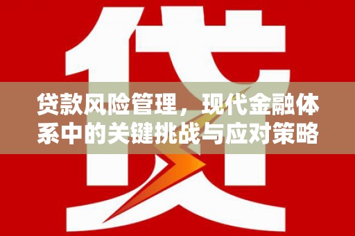 越城贷款风险管理，现代金融体系中的关键挑战与应对策略