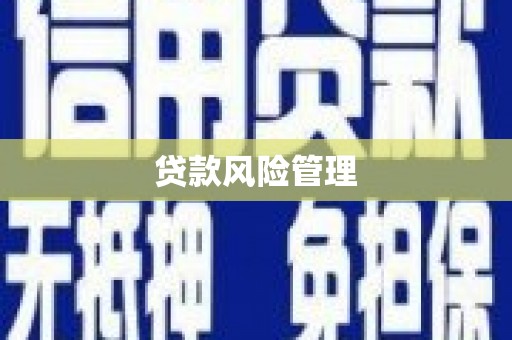 越城贷款风险管理