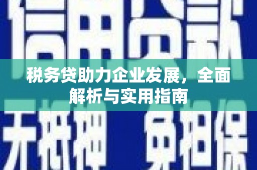 越城税务贷助力企业发展，全面解析与实用指南