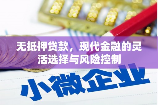越城无抵押贷款，现代金融的灵活选择与风险控制