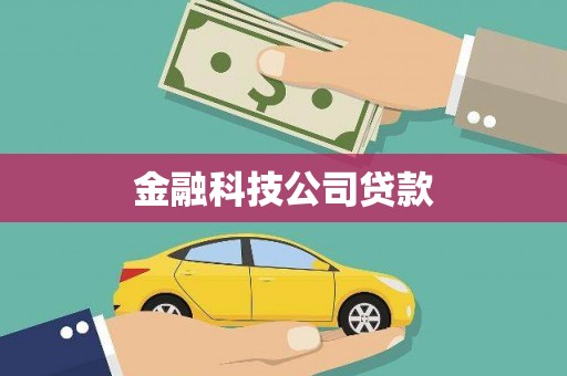 越城金融科技公司贷款