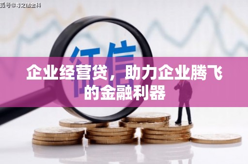 越城企业经营贷，助力企业腾飞的金融利器