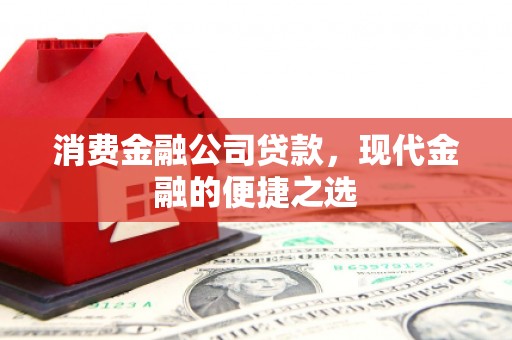 越城消费金融公司贷款，现代金融的便捷之选