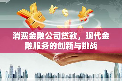 越城消费金融公司贷款，现代金融服务的创新与挑战