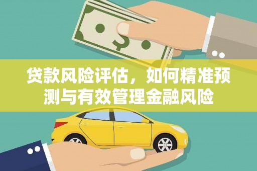 越城贷款风险评估，如何精准预测与有效管理金融风险