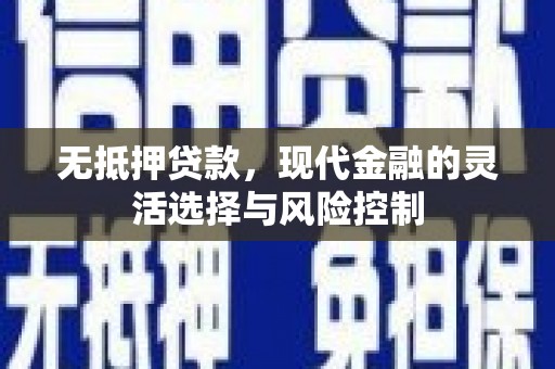 越城无抵押贷款，现代金融的灵活选择与风险控制