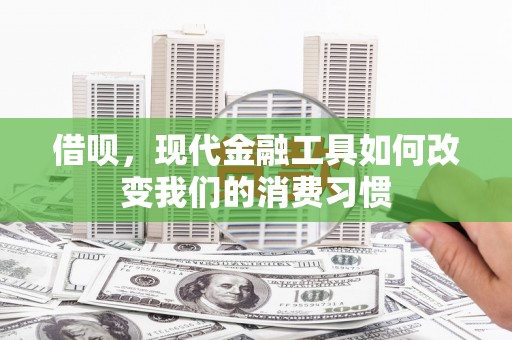 越城借呗，现代金融工具如何改变我们的消费习惯