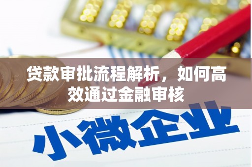 越城贷款审批流程解析，如何高效通过金融审核