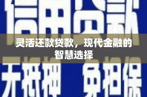 越城灵活还款贷款，现代金融的智慧选择