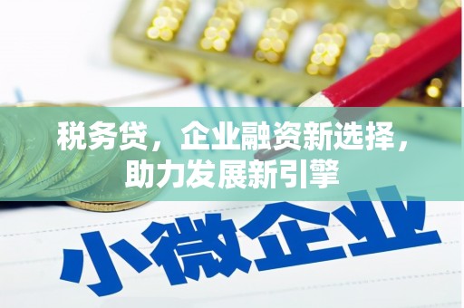 越城税务贷，企业融资新选择，助力发展新引擎
