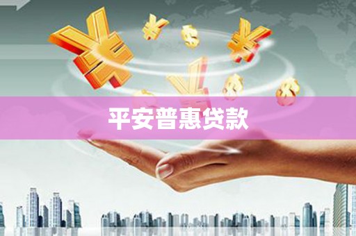 越城平安普惠贷款