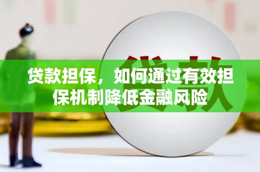 越城贷款担保，如何通过有效担保机制降低金融风险