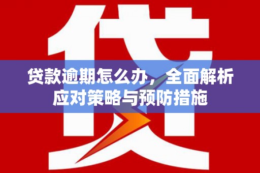 越城贷款逾期怎么办，全面解析应对策略与预防措施
