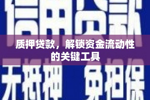越城质押贷款，解锁资金流动性的关键工具