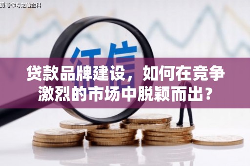 越城贷款品牌建设，如何在竞争激烈的市场中脱颖而出？
