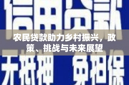 越城农民贷款助力乡村振兴，政策、挑战与未来展望