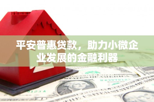 越城平安普惠贷款，助力小微企业发展的金融利器