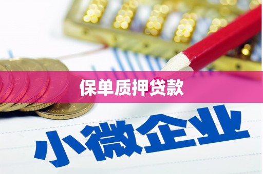 越城保单质押贷款