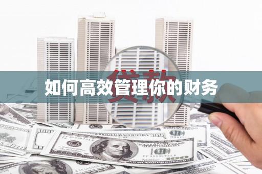 越城如何高效管理你的财务