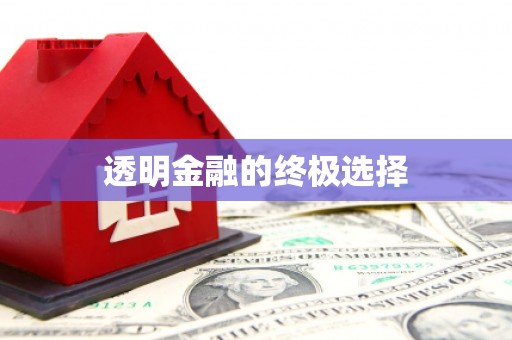 越城透明金融的终极选择