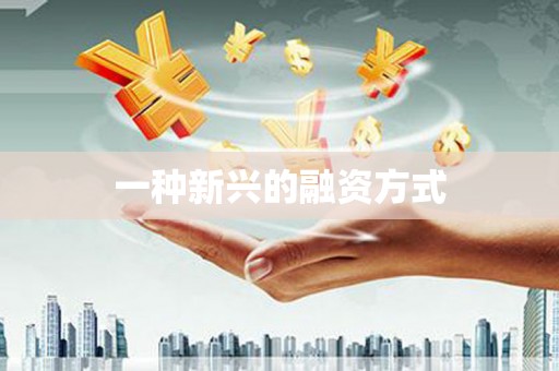 越城一种新兴的融资方式